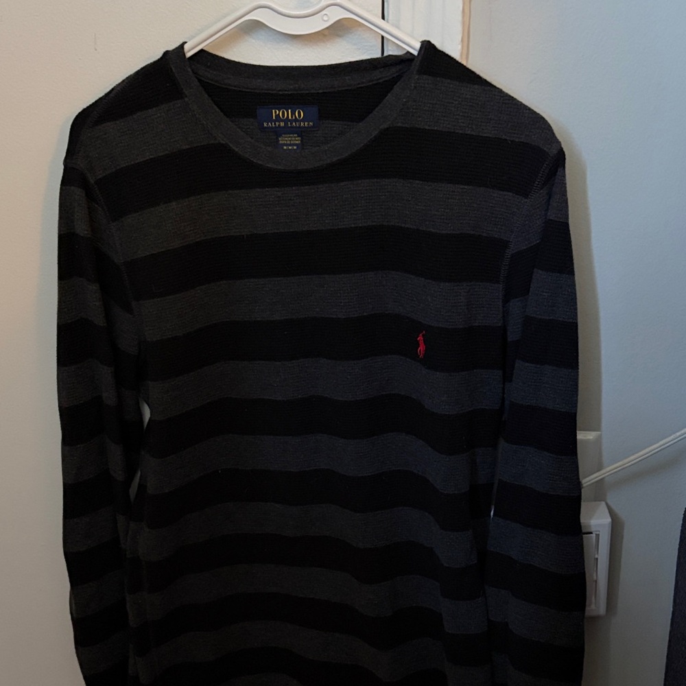 Polo Ralph Lauren Men’s Striped Waffle Longsleeve